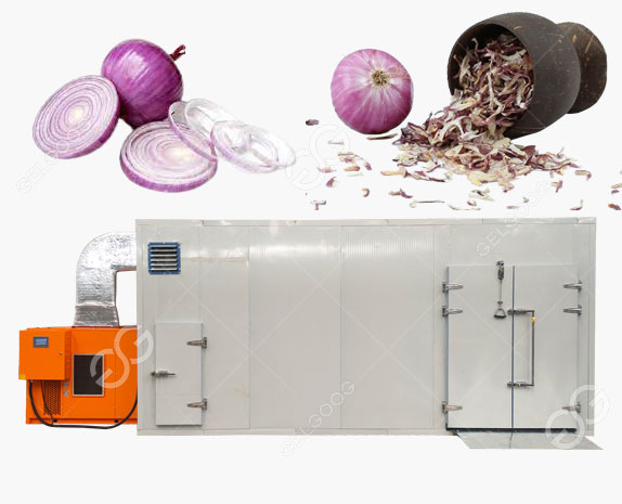 Automatic Onion Slices Flakes Drying Machine