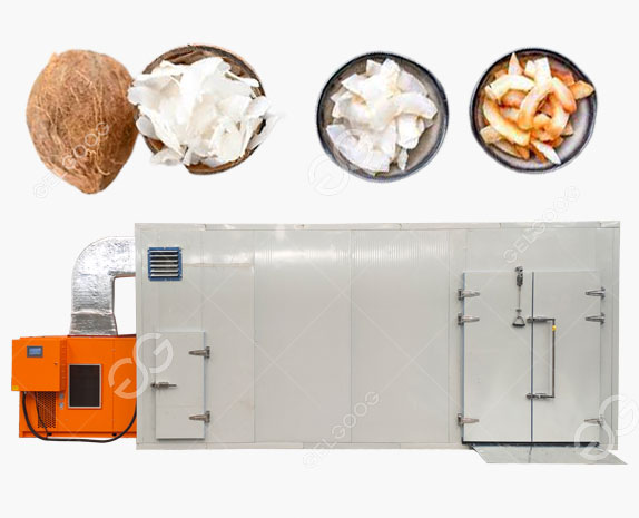 Cococnut Chips Drying Dehydrator Machine