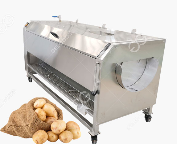 Potato Washing and Peeling Machine with Excellent Processing Result