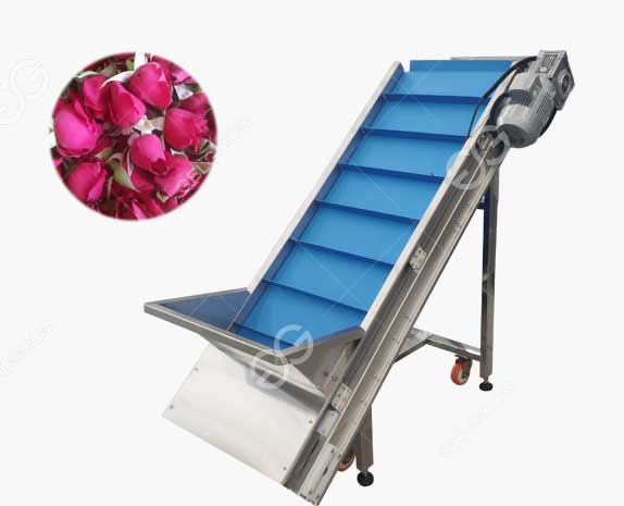 Automatic Fresh Rose Bud Flower Transport Machine Elevating