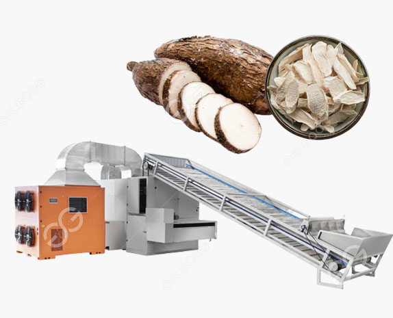 Continuous Tunnel Yam Chips Drying Machine